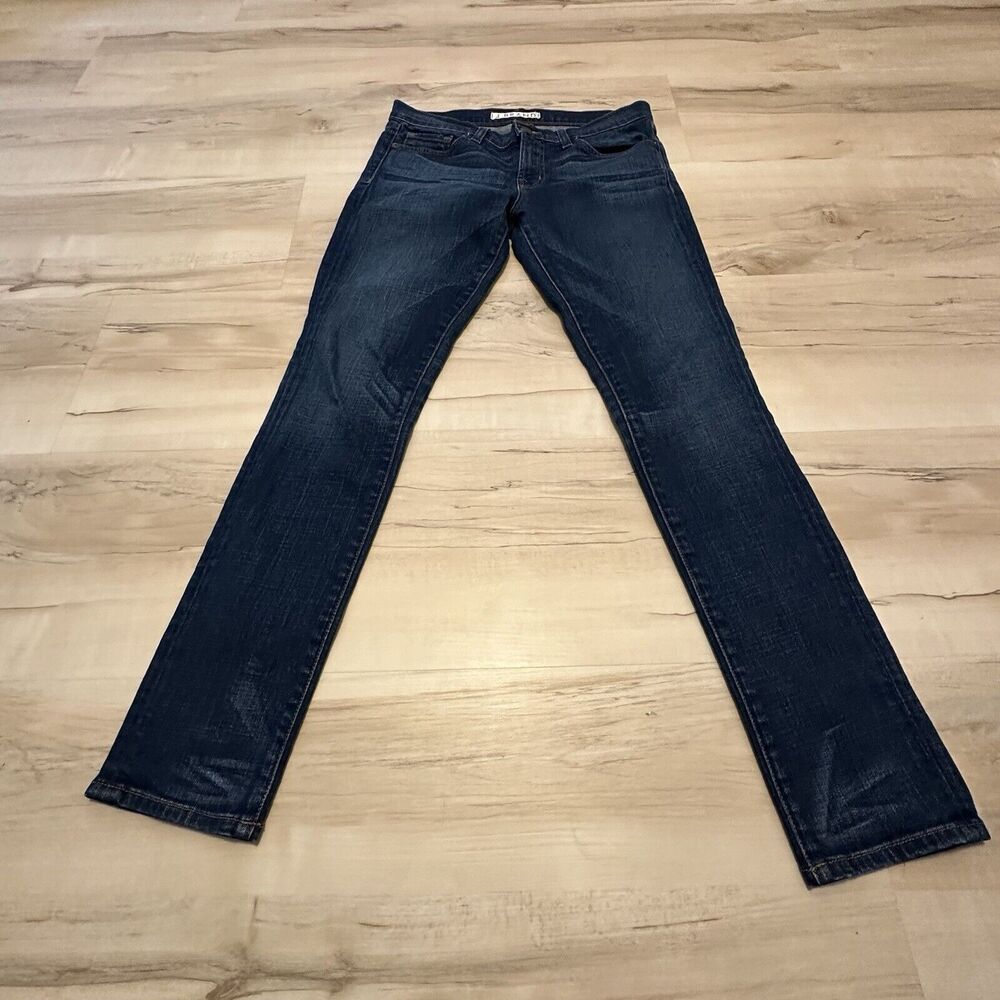 J Brand Women 28 Jeans Low Rise Skinny Stretch Denim Ceremony Dark Wash Blue